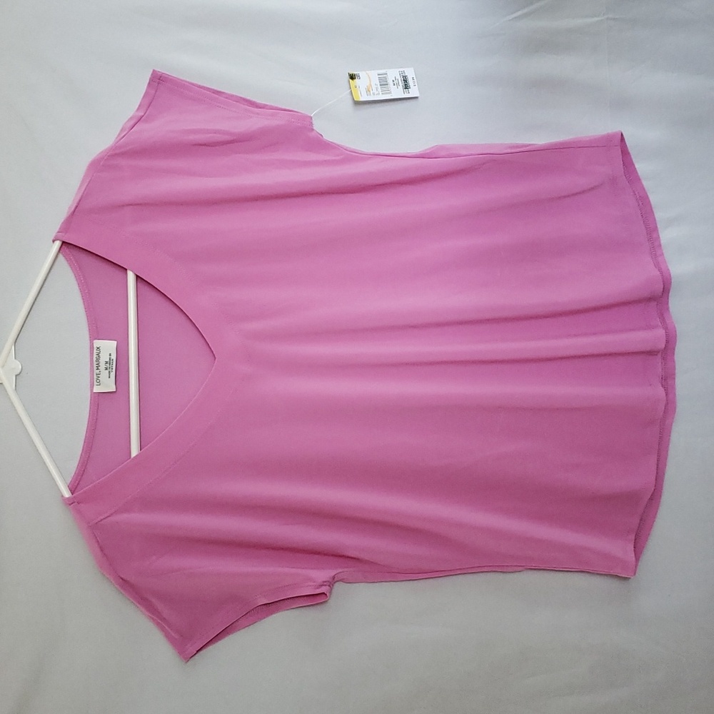 🥳 3/20 🥳 V-Neck  Slinky Top -  Orchid Pink - SIZE Medium